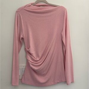 LOFT Soft Pink Long Sleeve Top